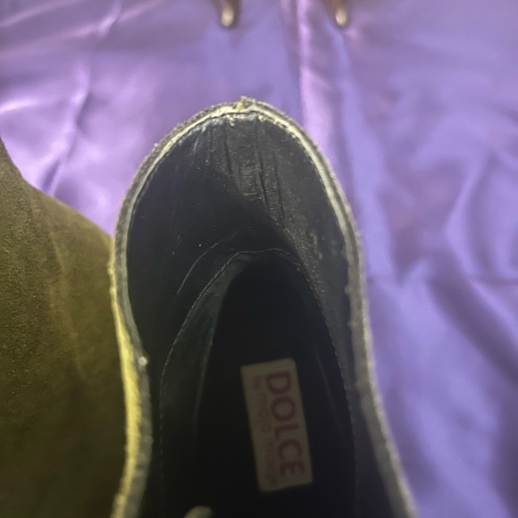 Dolce by Mojo Moxy Olive Green Wedge Booties - Picture 8 of 12